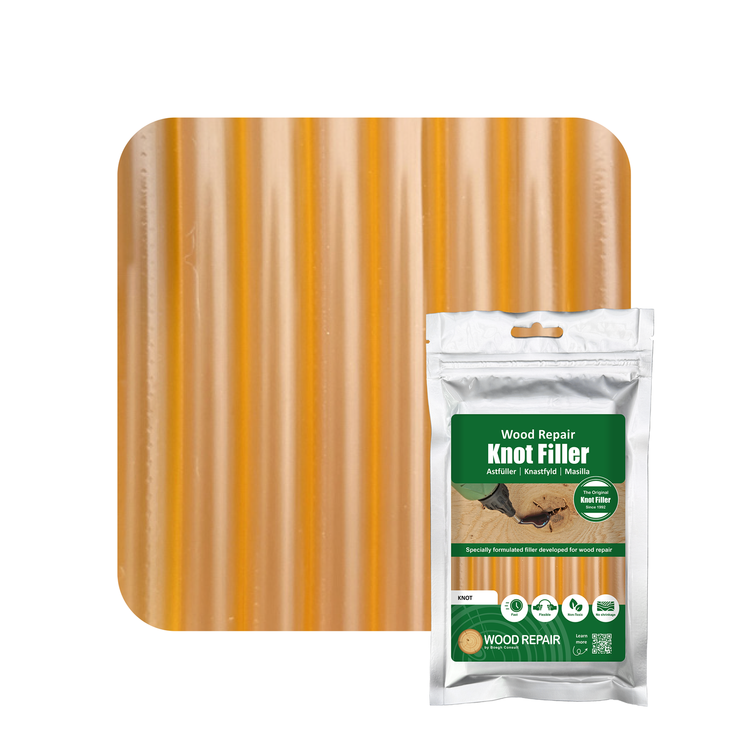 Wood Repair Knot Filler Compact - 150 mm (8 sticks) - Knot