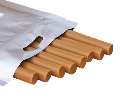 Close-up of the compact Knot Filler bag with 150 mm sticks