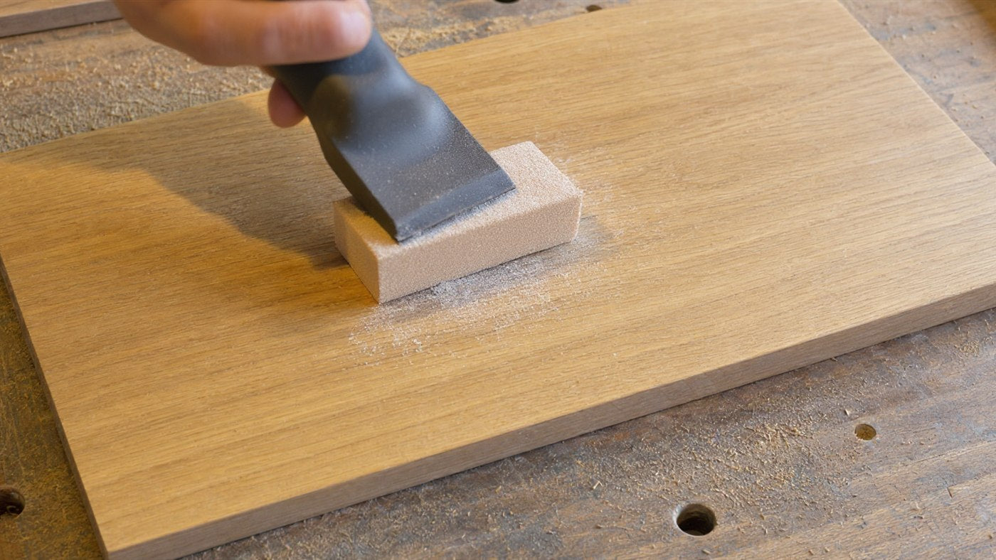 Wood Repair step 4, Sand: Sand it smooth.